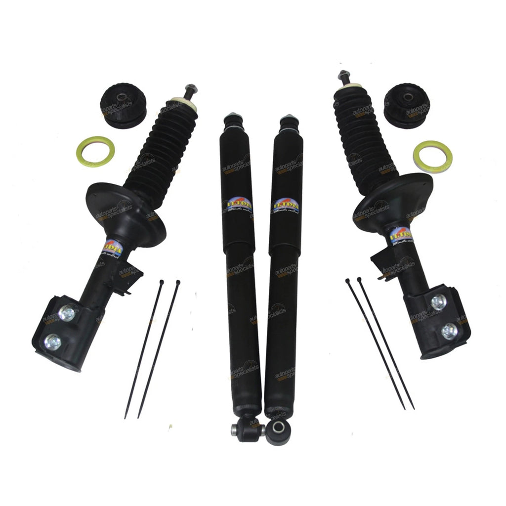 Front & Rear Shock Absorbers + Struts Mounts Commodore VU VY Ute 2000-2004