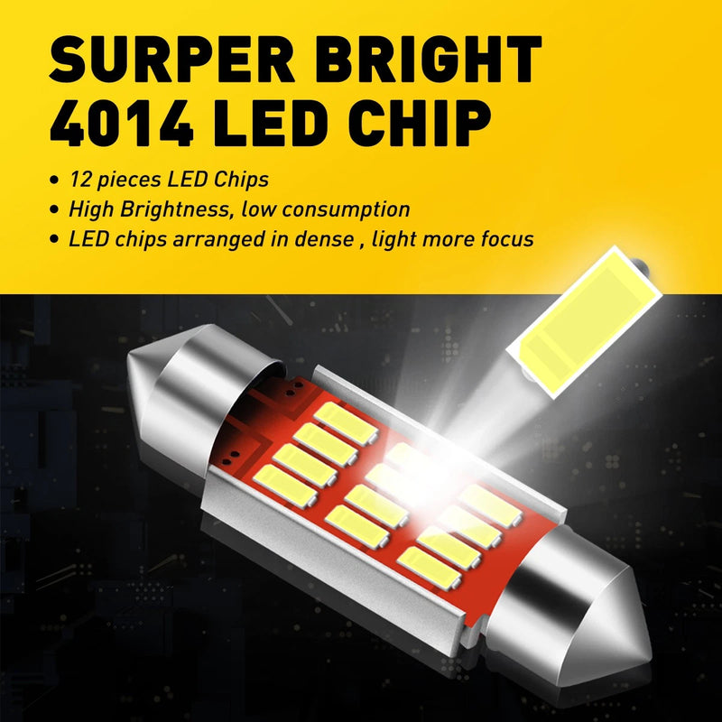 Canbus LED Festoon C5W C10W 36mm Interior Car Bulbs – White