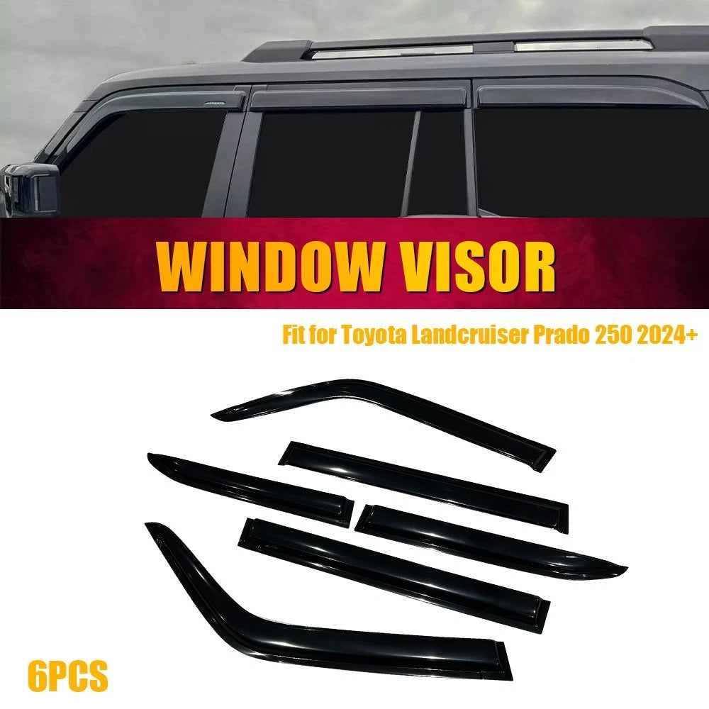6pcs Luxury Weather Shields for Toyota Land Cruiser Prado 250 J250 LC250 2024+