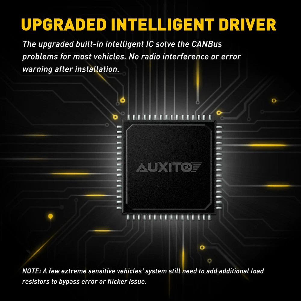 AUXITO H11 Globes Bulbs Headlight Fog Daytime Light Running Amber Conversion Kit