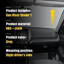 Load image into Gallery viewer, SUN VISOR RH RIGHT SIDE GRAY &amp; EXTENDED PAD For TOYOTA RAV4 2004-05 REPLACEMENT