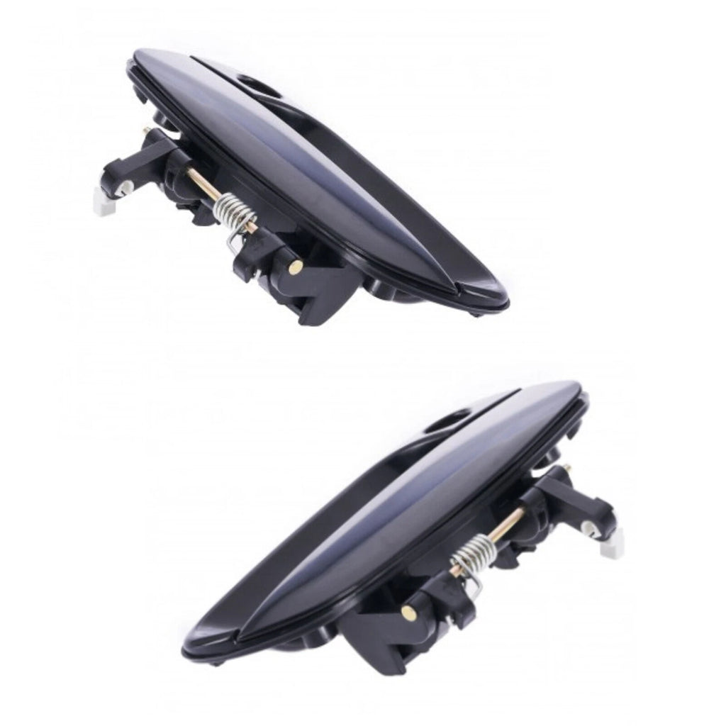 Door Handle Outer for Hyundai Elantra 01-06 Set of 2 Black FRONT LEFT+RIGHT