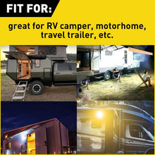 Load image into Gallery viewer, 2X Waterproof LED Awning Light RV Caravan Boat Exterior Strip Lamp White Amber A