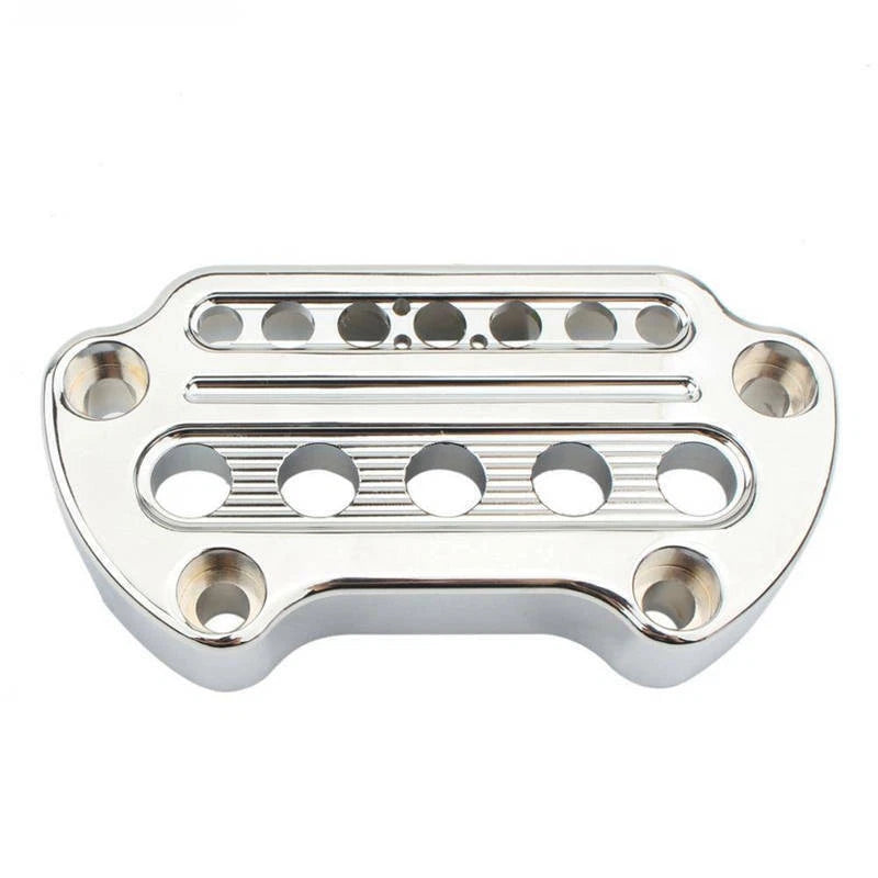 Chrome Front Indicator Handlebar Clamp Cover For Harley Sportster for Dyna 06+