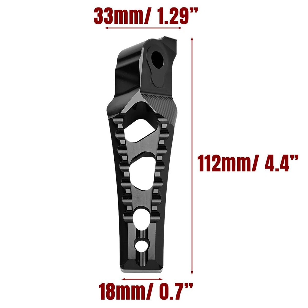 Black Rear Passenger Foot Pegs Pedal Mount For Surron Sur-Ron Ultra Bee 2023+ST