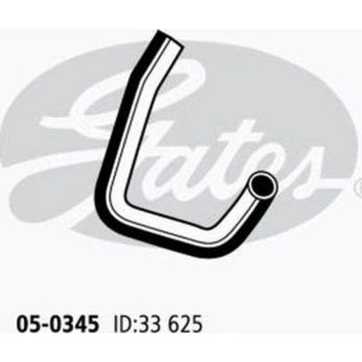 Gates 05-0345 electrochemical degradation resistant radiator hose for engine cooling systems