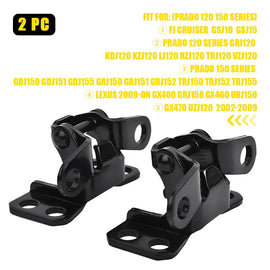 2PC Rear Door Tail Gate Hinges Upper&Lower For Toyota Prado 120 150 152 Series
