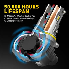 Load image into Gallery viewer, AUXITO 2X 9012 / HIR2 LED Headlight Globe Kit Hi/Low Beam 20000LM Brighter White