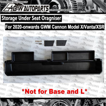 Load image into Gallery viewer, Fits GWM Cannon X/Vanta/XSR Model 2020-on Black Storage Under Seat Oragniser