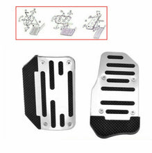 Load image into Gallery viewer, Silver Non-Slip Automatic Car Gas &amp; Brake Pedal Covers, 2-Piece Set