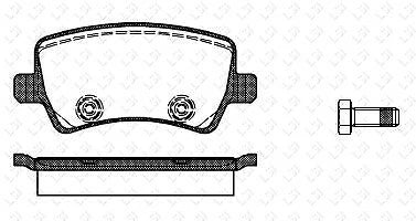 European Rear Brake Pads and Disc Rotor set for Range Rover Evoque 2.0 2.2 11-19