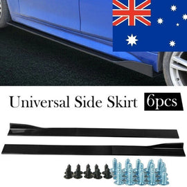 For VW Golf MK5 MK6 MK7 for GTI 2.2M Gloss Black Side Skirt Spoiler Splitter AU