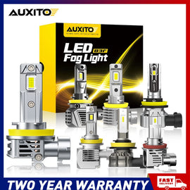 AUXITO 2x H8 H9 H11 LED Headlight Bulbs Kit Hi Low Beam 3000K White Amber A