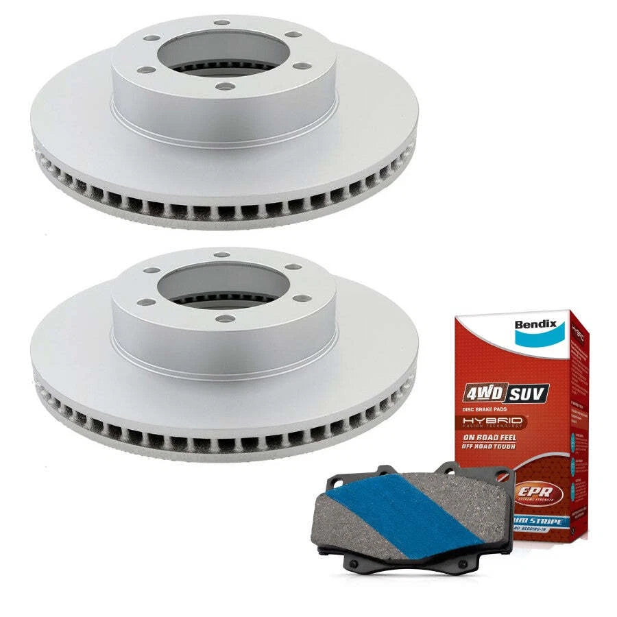 Front Bendix brake pads and 319mm rotors kit for Toyota Hilux 4WD with VSC
