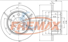 Load image into Gallery viewer, Fremax Rear Disc Rotors for Fiat Ducato 2.0 2.3 2.8 95-07