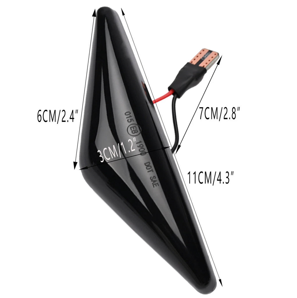 2 x Flowing Side LED Indicator Blinker Light For Ford Falcon Xt XR6 XR8 FG 08-14