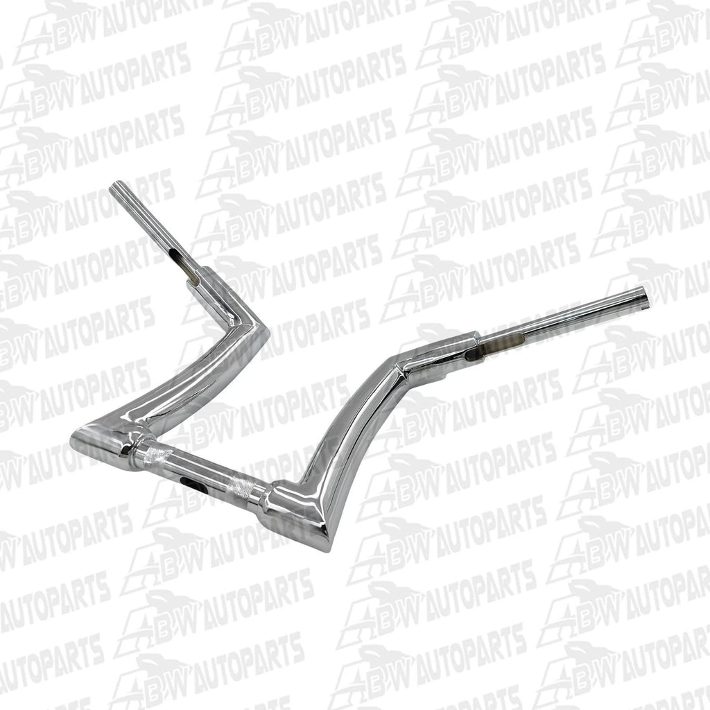 Chrome 12" Rise 2"Ape Hanger Handlebar 1"Clamp For Harley Sportster Yamaha Vstar