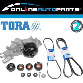 Water Pump + Pulleys + Belts Kit for Holden VT VU VX VY VZ 5.7 v8 LS1 GEN 3