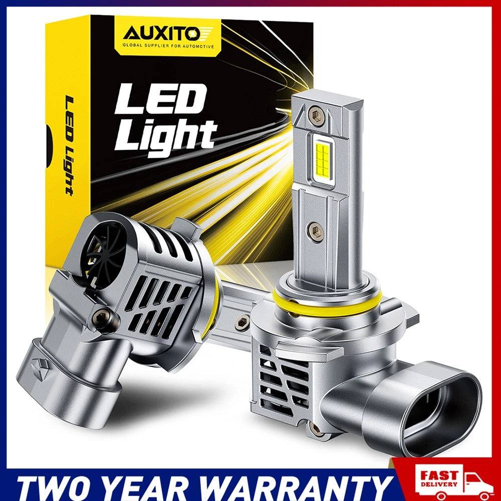 AUXITO 2X 9005 LED Fog Light Bulb Driving Lamp 6500K White Beam High Beam Low A