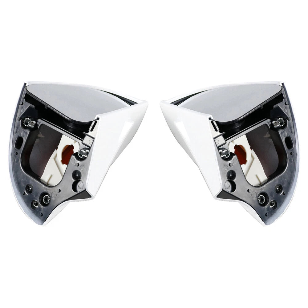 L&R White Rear View Mirror Turn Signal Lights For BMW R1100 RT R1100 RTP R1150RT