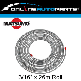 Steel Bundy Tube Brake Pipe 26m Coil of 3/16