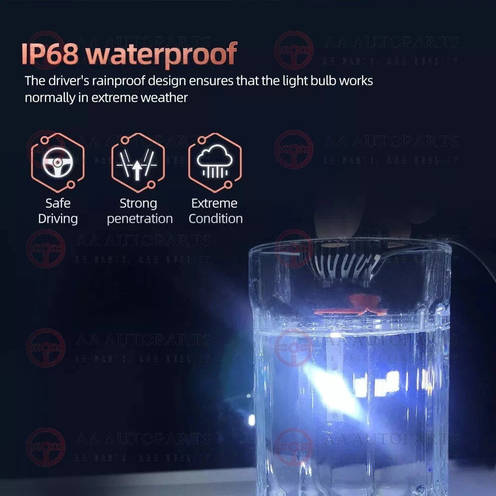 LED Headlight Kit Bulbs Globes Lamp 4PCS Toyota Hilux KUN26 Ute 2005-2015 H4 T10