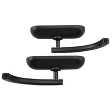 Load image into Gallery viewer, Black Motorcycle Mini Oval Rearview Mirrors for Harley Sportster Dyna Softail ST