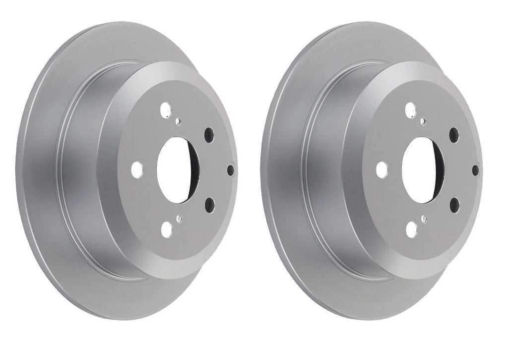 Pair of 286mm rear disc brake rotors with Geomet anti-rust coating