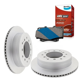 Rear Bendix Brake Pads + Rotors for Toyota Prado GDJ150 GRJ150 KDJ150 KDJ155