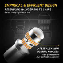 Load image into Gallery viewer, 4X BA15S 1156 LED TURN SIGNAL INDICATOR GLOBE BULB AMBER NO HYPER FLASH NEWA