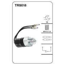 Load image into Gallery viewer, Tridon TRS018 reverse light switch with M14 x 1.5 thread and 19mm hex