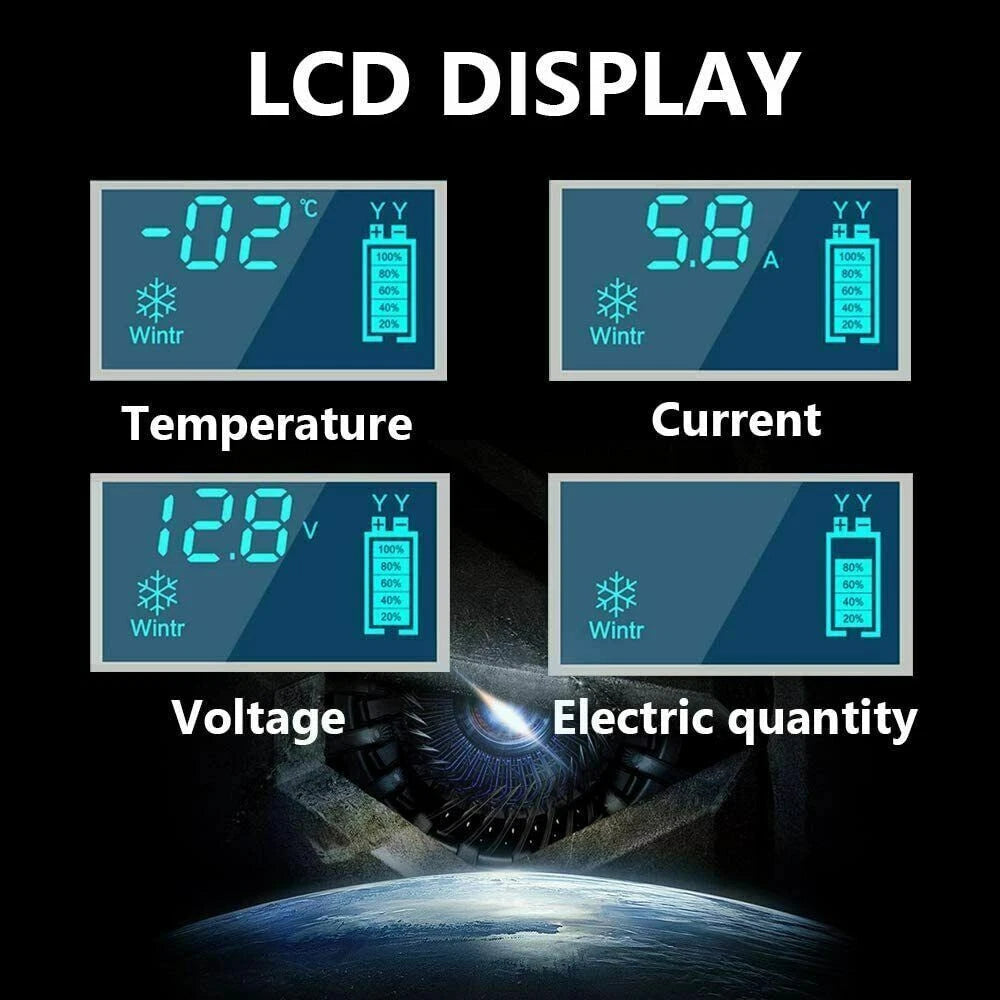 12/24V Car Battery Charger Lead-acid AGM GEL& Lithium LiFePO4 Battery Repair ST