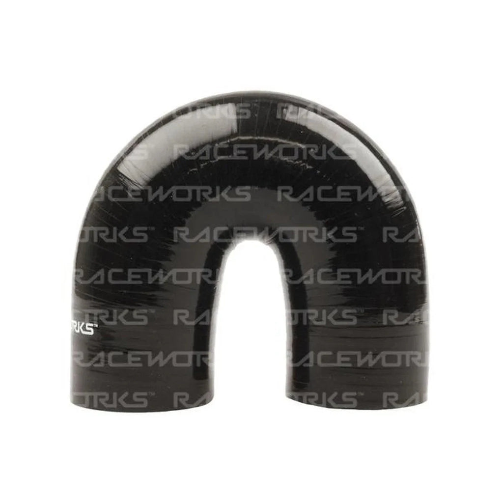 Raceworks Silicone 180 Elbow 1.5" (38mm) Black