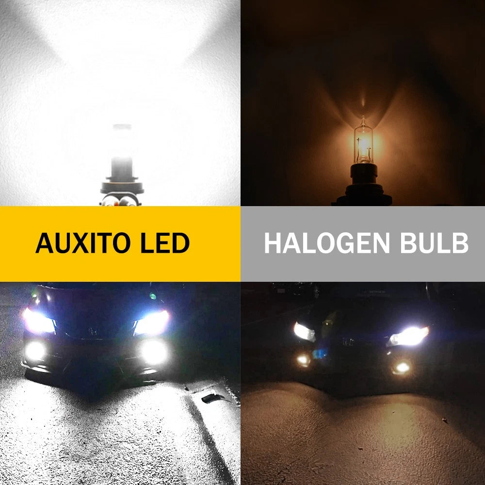 Canbus H11 H8 H9 LED Headlight Low Kit Globes High Bulb Beam 1000LM 6500K White