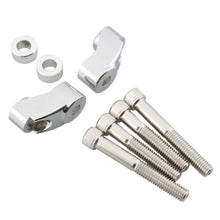 Load image into Gallery viewer, Chrome Turn Signal Relocation Kit 39-49mm Fork Tubes For Harley XL 883 1200 Dyna