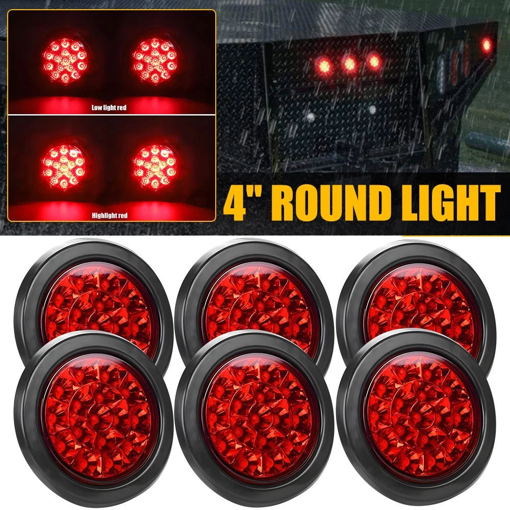 6x Trailer lights 16 LED STOP TAIL INDICATOR TRUCK CAMPER LIGHT UTE 4WD 12V-24V