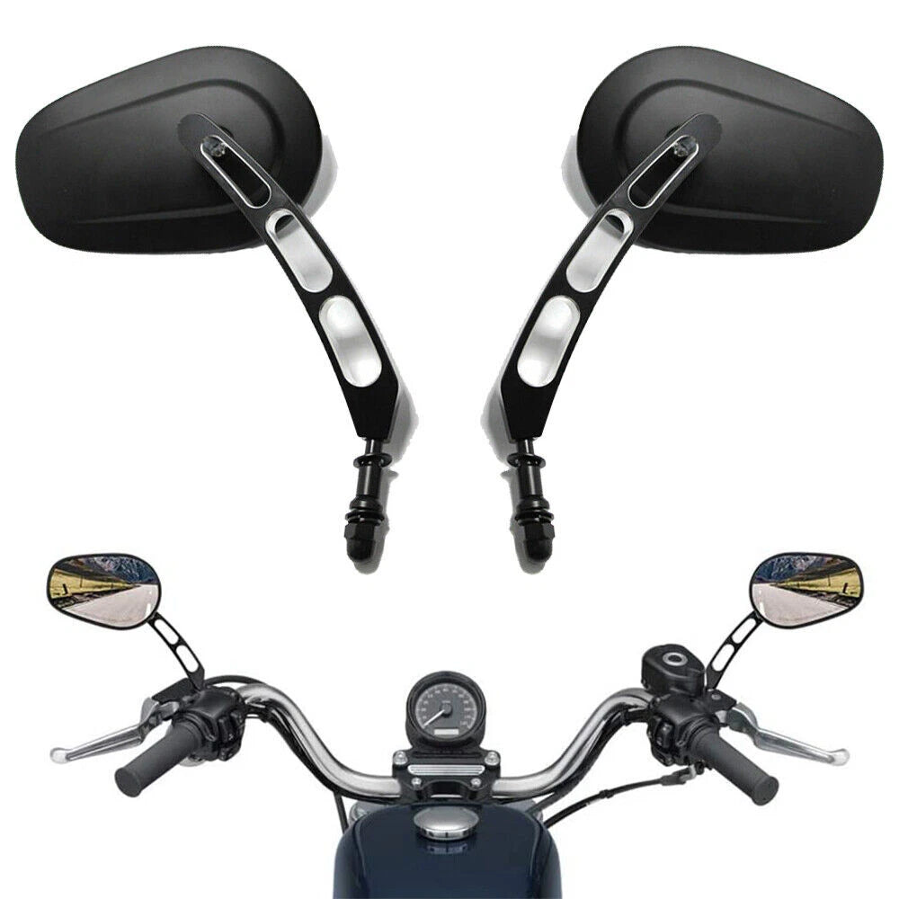 Motorcycle Side Rearview Mirrors 8MM For Harley Sportster 1200for V-ROD VRSCAW
