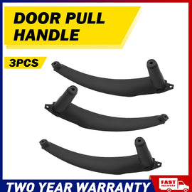 RH/LH Black Inner Inside Door Handle Pull Trim Cover 3PCS For BMW E70 E71 X5 X6