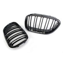 Load image into Gallery viewer, Gloss Black Dual Slat Front Kidney Grill Grilles For BMW X5 E53 2000-2003 01 02