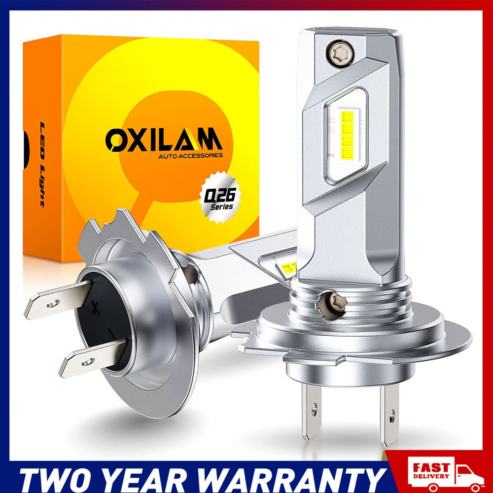 AUXITO 2x H7 LED Headlight Globes Bulbs Kit Hi/Low Beam 24000LM 6500K White A