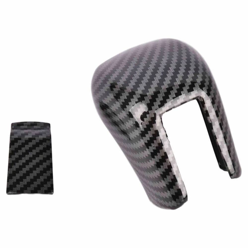 ABS Carbon Fiber Style Gear Shift Knob Cover Trim For Honda Civic 10th 16-20 ST