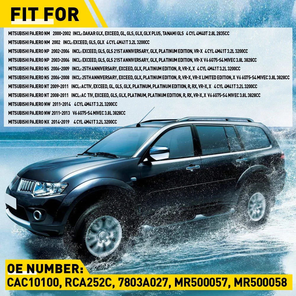 Carbon Cabin Air Filter for Mitsubishi Pajero NM NP NS NT NW NX 2000-19 CAC10100