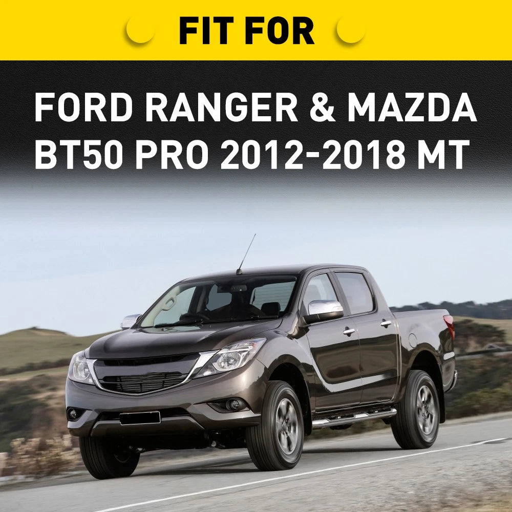 2x Suitable For Ford Ranger Mazda BT50 Pro Leather Gear Knob Shifter 6 Speed