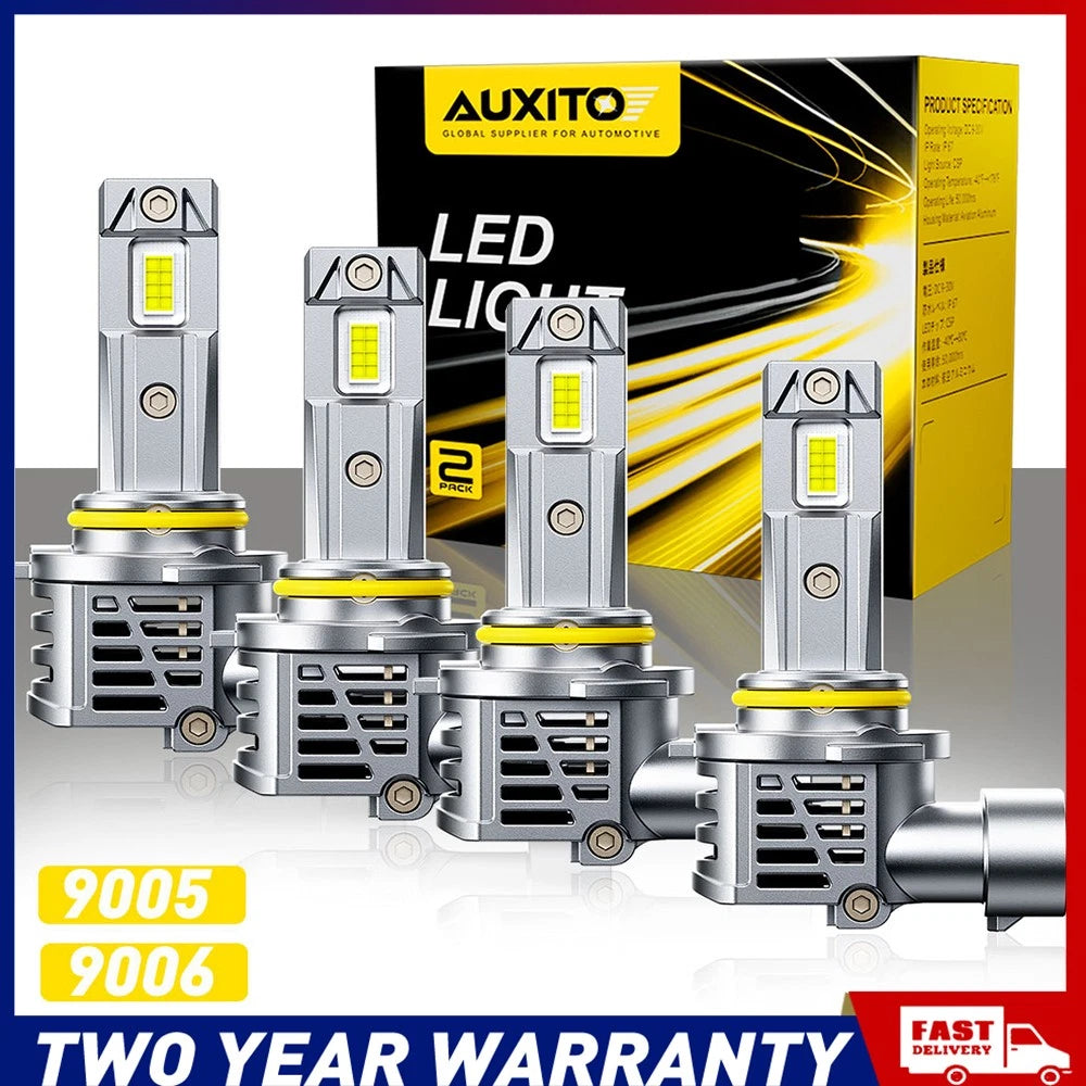 4x 9005 9006 LED Headlight Canbus For Toyota Landcruiser Prado (2009 onwards)