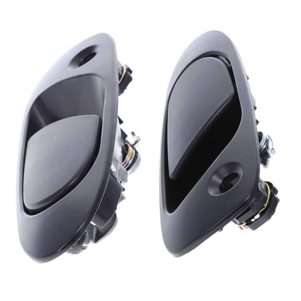 4pc FRONT& REAR LH + RH Door Handle Outer Black for Honda Civic EG EH 91-95