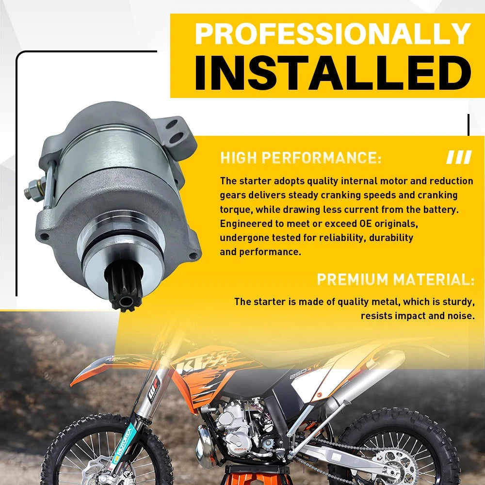 2x STARTER MOTOR FIT FOR Motorcycles Off-Road 300 EXC 2008 2009 2010 11-12 293cc