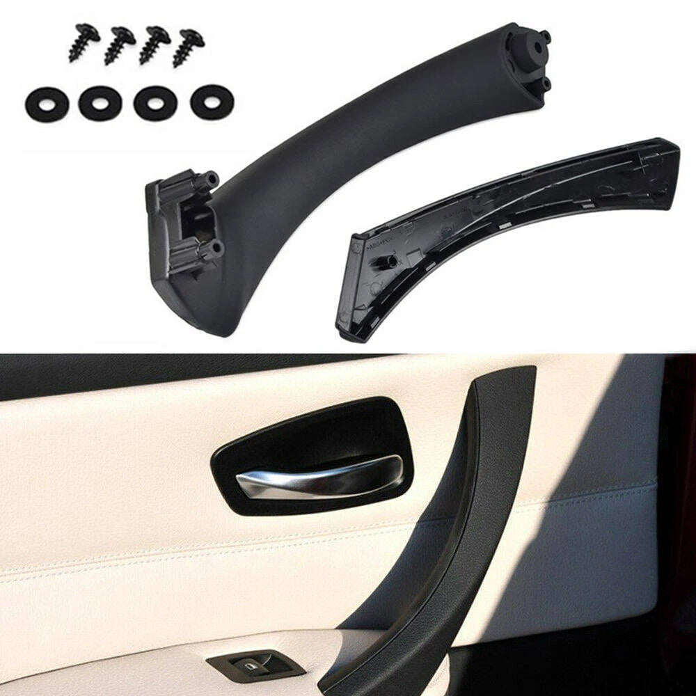 Left Inner Door Panel Handle Pull Trim Cover For BMW E90 3Series 320i 04-08