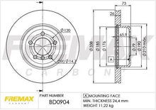 Load image into Gallery viewer, Fremax Front Disc Rotors BMW 135i E82 E88 2008–2013 338mm