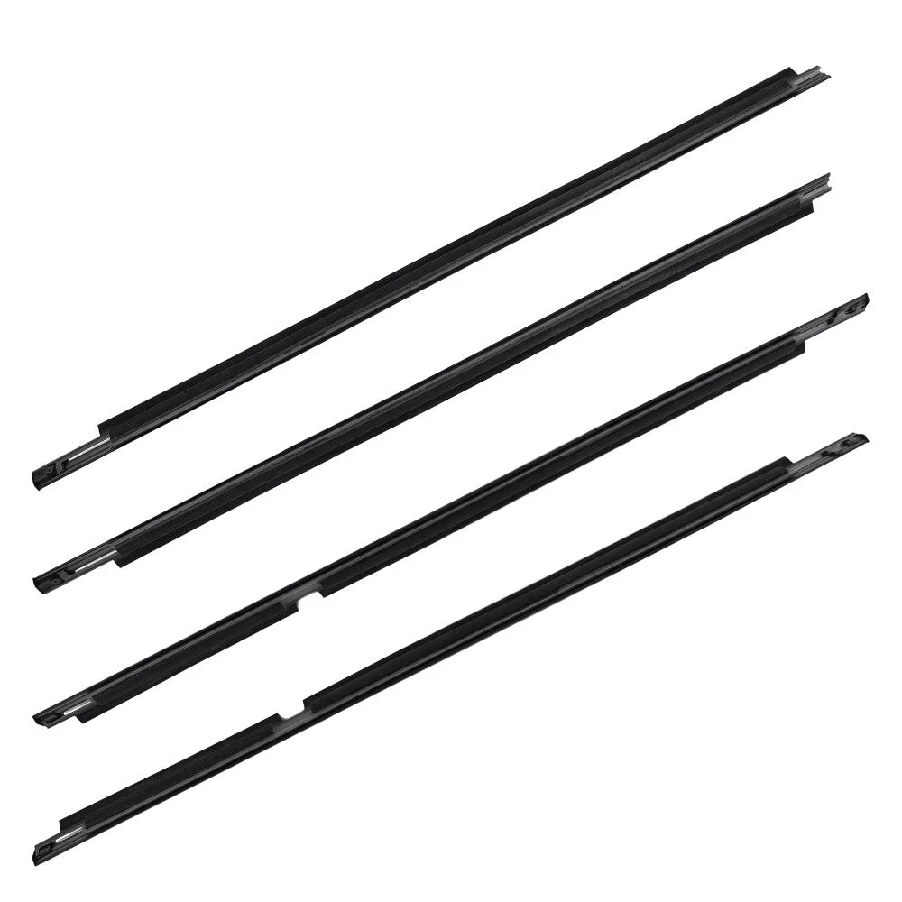 8X Weatherstrip Window Moulding Trim Black For Toyota LandCruiser 100 105 Series