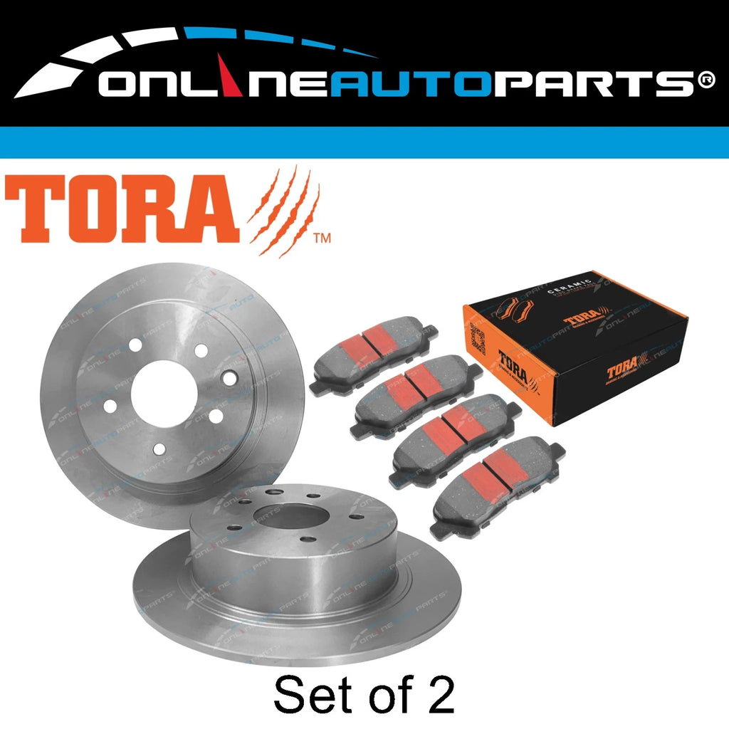 Rear Disc Brake Rotors + Pads for Toyota Kluger GSU40 GSU45 V6 3.5L 2007~2014